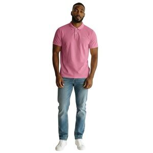 Barbour Sports Polo Shirt Cotton Pique In Pink XL